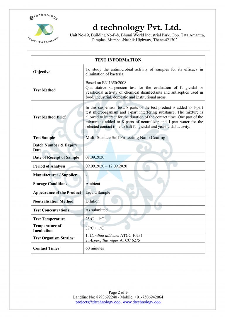 TEST REPORT - EN 1650 MULTI SURFACE SELF PROTECTING NANO COATING (W)_002